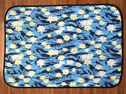 Woobie USA Throw Blanket - Aloha Now - Blue - Bawidamann Art