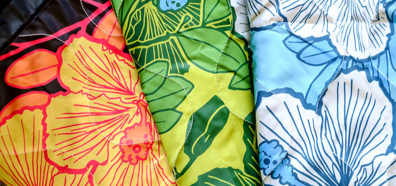 Woobie USA Throw Blanket - Aloha Narcos Playa - Black - Bawidamann Art