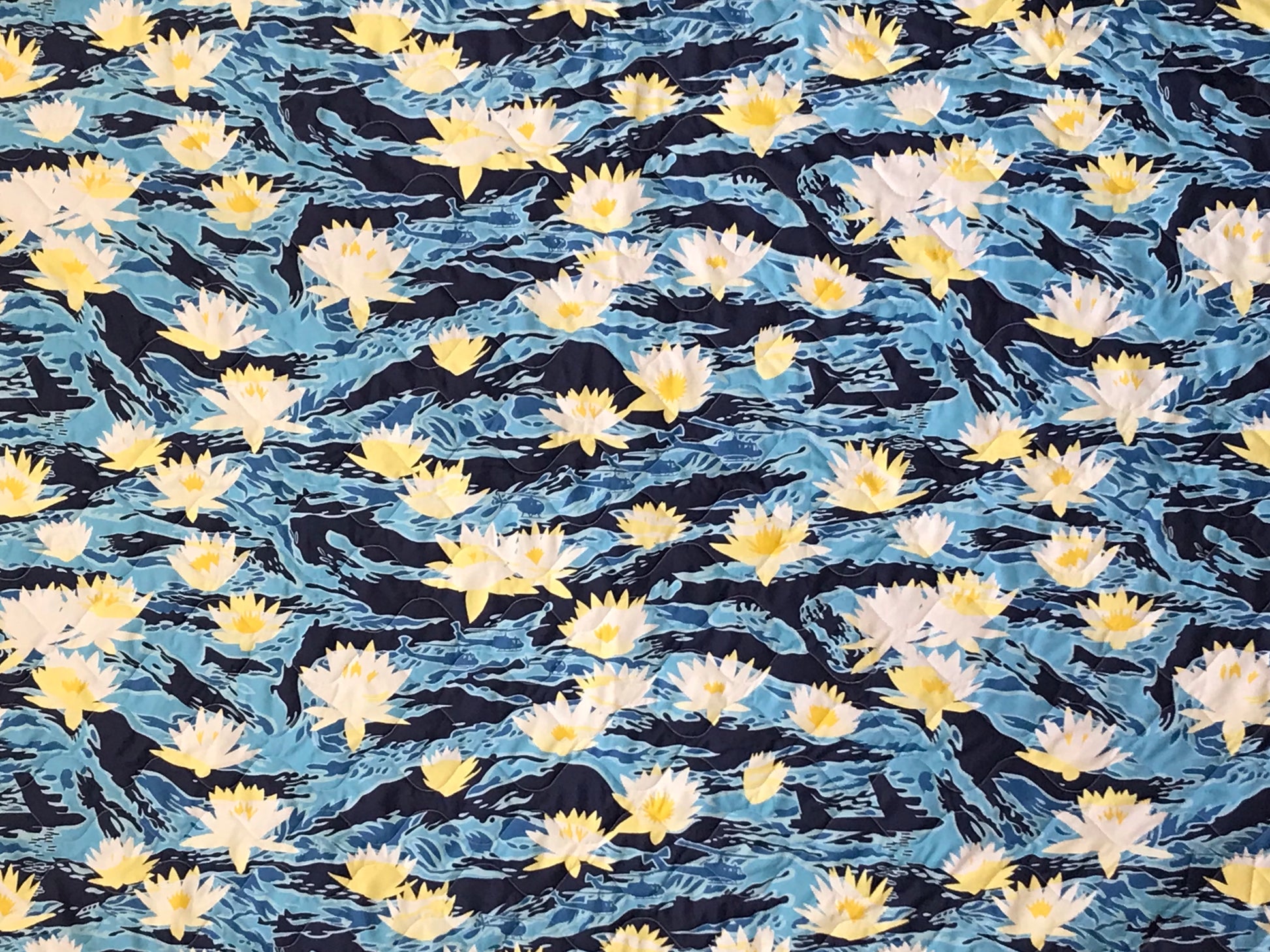 Woobie USA Throw Blanket - Aloha Now - Blue - Bawidamann Art